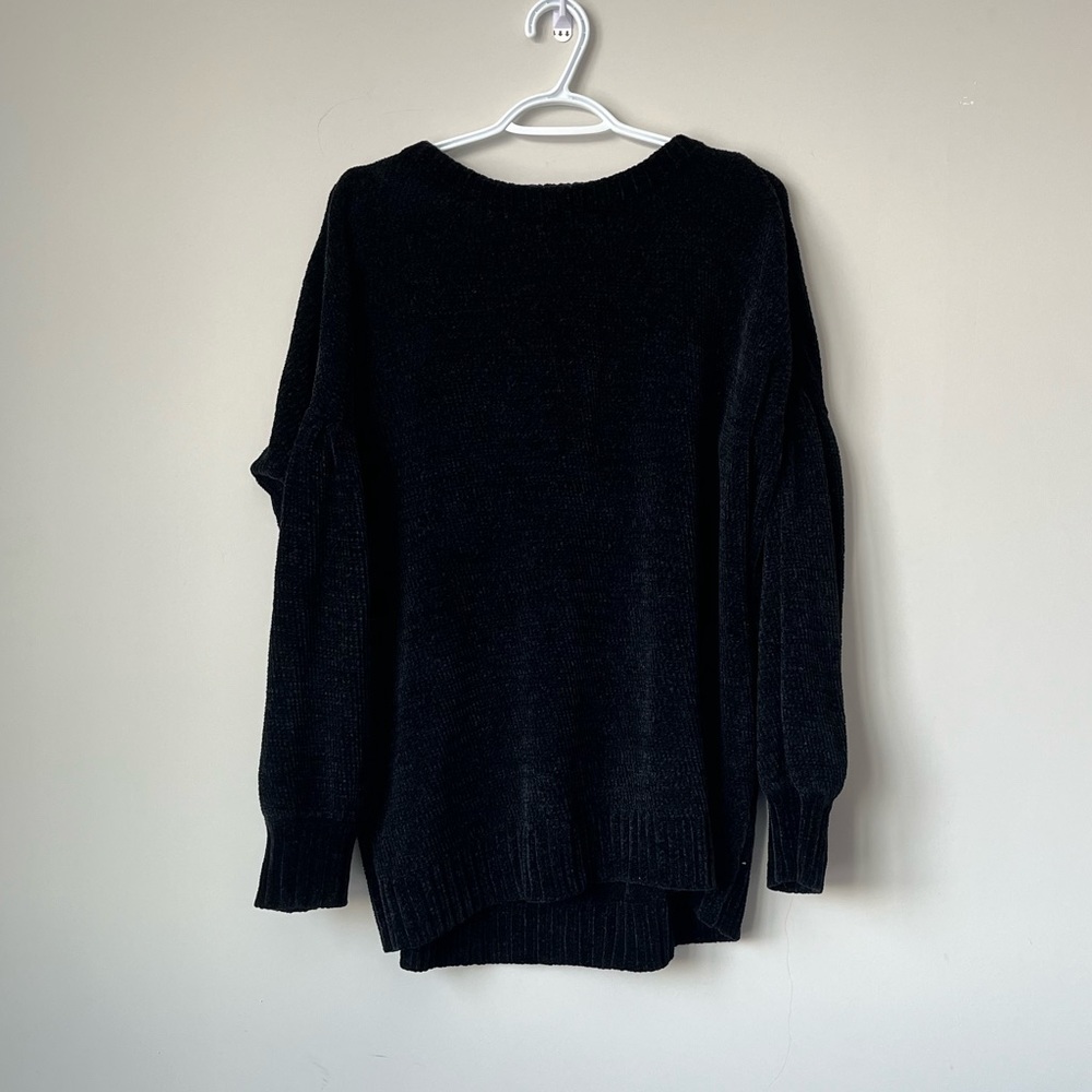 WILD FABLE | BLACK VELVET SWEATSHIRT